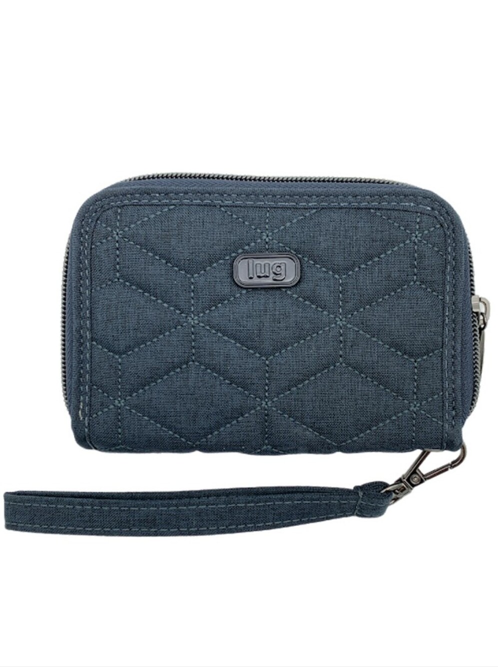 Lug RFID Quilted Wristlet Wallet Rodeo 2 Heather Indigo